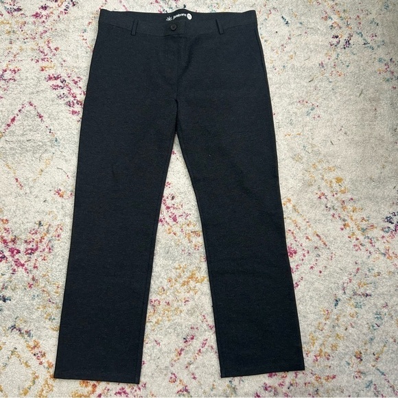 Betabrand Straight-Leg Classic Dress Yoga Pant in Charcoal Gray sz XXL Petite - Picture 3 of 5